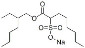 2-(Sodiosulfo)octanoic acid 2-ethylhexyl ester 구조식 이미지