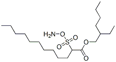 2-(Ammoniooxysulfonyl)dodecanoic acid 2-ethylhexyl ester Structure