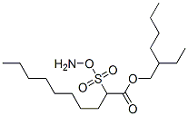 2-(암모니오옥시설포닐)데칸산2-에틸헥실에스테르 구조식 이미지
