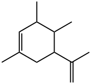 1,3,4-trimethyl-5-(1-methylvinyl)cyclohexene  Structure