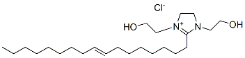 2-(8-heptadecenyl)-4,5-dihydro-1,3-bis(2-hydroxyethyl)-1H-imidazolium chloride  구조식 이미지