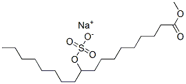 sodium 1-methyl 10-(sulphooxy)octadecanoate  구조식 이미지
