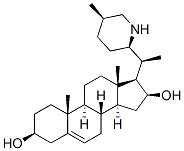 16,28-Secosolanid-5-ene-3,16-diol, (3beta,16beta,22alpha,25beta)- 구조식 이미지