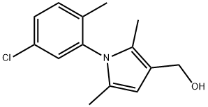 1-(5-CHLORO-2-METHYLPHENYL)-2,5-DIMETHYL-1H-PYRROLE-3-METHANOL 구조식 이미지