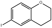 2H-1-벤조피란,3,4-디하이드로-6-요오도- 구조식 이미지