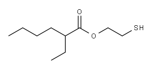 2-mercaptoethyl 2-ethylhexanoate 구조식 이미지