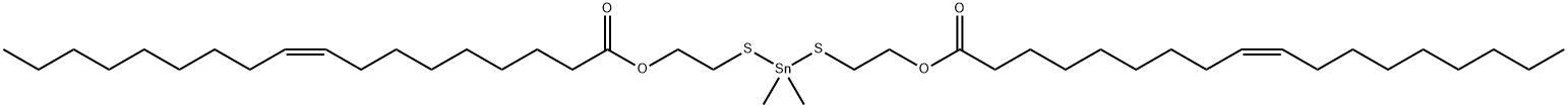 (dimethylstannylene)bis(thioethylene) dioleate 구조식 이미지