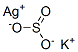 potassium silver(1+) sulphite Structure