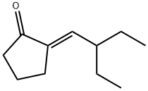 (E)-2-(2-Ethylbutylidene)cyclopentanone 구조식 이미지