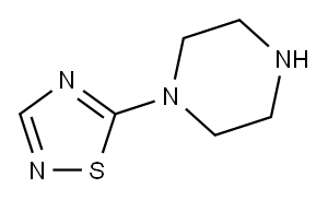 Piperazine, 1-(1,2,4-thiadiazol-5-yl)- (9CI) 구조식 이미지