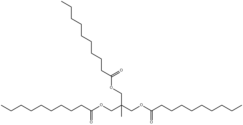 2-메틸-2-[[(1-옥소데실)옥시]메틸]-1,3-프로판디일디데카노에이트 구조식 이미지