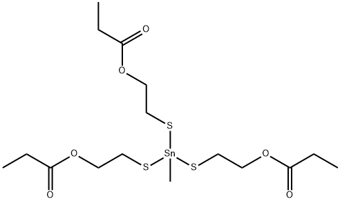 4-methyl-9-oxo-4-[[2-(propionyloxy)ethyl]thio]-8-oxa-3,5-dithia-4-stannaundecyl propionate Structure