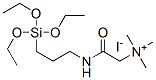 trimethyl[2-oxo-2-[[3-(triethoxysilyl)propyl]amino]ethyl]ammonium iodide 구조식 이미지