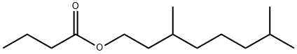 3,7-dimethyloctyl butyrate Structure