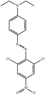 4-[(2,6-dichloro-4-nitrophenyl)azo]-N,N-diethylaniline  구조식 이미지