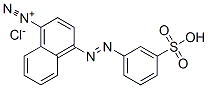 4-[(3-sulphophenyl)azo]naphthalene-1-diazonium chloride Structure