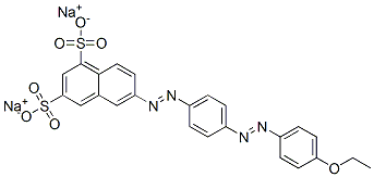 디소듐6-[[4-[(4-에톡시페닐)아조]페닐]아조]나프탈렌-1,3-디설포네이트 구조식 이미지