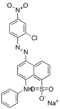 sodium 8-anilino-5-[(2-chloro-4-nitrophenyl)azo]naphthalene-1-sulphonate Structure