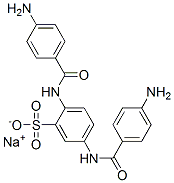 sodium 2,5-bis(p-aminobenzamido)benzenesulphonate 구조식 이미지