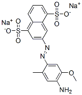디소듐3-[(4-아미노-5-메톡시-o-톨릴)아조]나프탈렌-1,5-디설포네이트 구조식 이미지