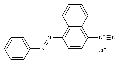 4-(phenylazo)naphthalene-1-diazonium chloride 구조식 이미지