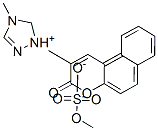 4-methyl-1-(3-oxo-3H-naphtho[2,1-b]pyran-2-yl)-1H-1,2,4-triazolium methyl sulphate Structure