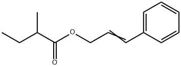 3-phenylallyl 2-methylbutyrate  구조식 이미지