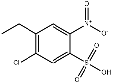 5-chloro-4-ethyl-2-nitrobenzenesulphonic acid  구조식 이미지