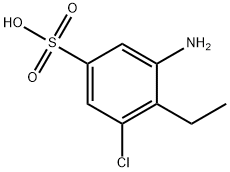 3-amino-5-chloro-4-ethylbenzenesulphonic acid 구조식 이미지
