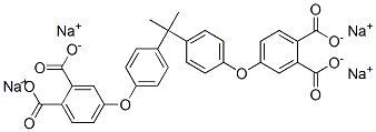 tetrasodium 4,4'-[(1-methylethylidene)bis(1,4-phenyleneoxy)]bisphthalate 구조식 이미지
