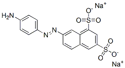 disodium 7-[(4-aminophenyl)azo]naphthalene-1,3-disulphonate 구조식 이미지
