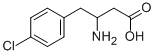 3-아미노-4-(4-클로로페닐)부타노산 구조식 이미지