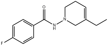 Benzamide, N-(3-ethyl-5,6-dihydro-1(2H)-pyridinyl)-4-fluoro- (9CI) 구조식 이미지