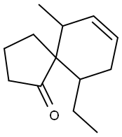 Spiro[4.5]dec-7-en-1-one, 10-ethyl-6-methyl- (9CI) Structure