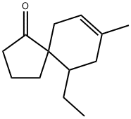 Spiro[4.5]dec-7-en-1-one, 10-ethyl-8-methyl- (9CI) 구조식 이미지