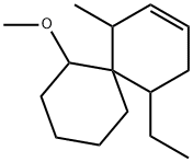 Spiro[5.5]undec-2-ene, 5-ethyl-7-methoxy-1-methyl- (9CI) Structure