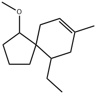 Spiro[4.5]dec-7-ene, 10-ethyl-1-methoxy-8-methyl- (9CI) Structure