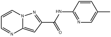 Pyrazolo[1,5-a]pyrimidine-2-carboxamide, N-(5-methyl-2-pyridinyl)- (9CI) 구조식 이미지