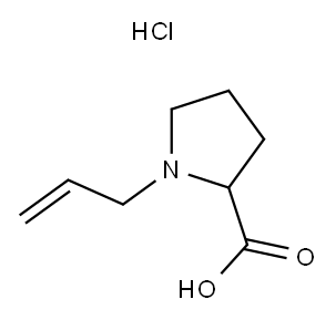 1-ALLYL-PYRROLIDINE-2-CARBOXYLIC ACID HYDROCHLORIDE 구조식 이미지