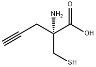 4-Pentynoicacid,2-amino-2-(mercaptomethyl)-,(2R)-(9CI) Structure