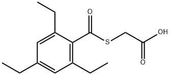 [(2,4,6-Triethylbenzoyl)thio]acetic acid Structure