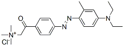 [4-[[4-(diethylamino)-2-methylphenyl]azo]phenacyl]trimethylammonium chloride 구조식 이미지