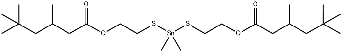 (dimethylstannylene)bis(thioethylene) bis(3,5,5-trimethylhexanoate)  Structure
