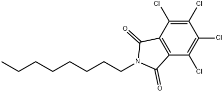 3,4,5,6-tetrachloro-N-octylphthalimide  Structure
