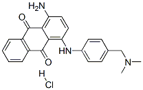 1-amino-4-[[4-[(dimethylamino)methyl]phenyl]amino]anthraquinone monohydrochloride Structure