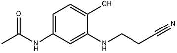 N-[3-[(2-Cyanoethyl)amino]-4-hydroxyphenyl]acetamide Structure