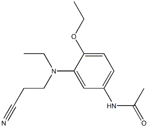 4'-에톡시-3'-[N-에틸-N-(2-시아노에틸)아미노]아세트아닐리드 구조식 이미지