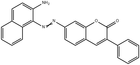7-[(2-amino-1-naphthyl)azo]-3-phenyl-2-benzopyrone Structure