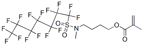 4-[methyl[(pentadecafluoroheptyl)sulphonyl]amino]butyl methacrylate Structure