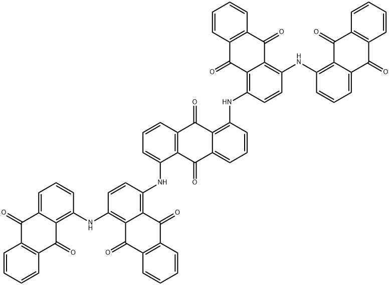 1,5-bis[[4-[(9,10-dihydro-9,10-dioxo-1-anthryl)amino]-9,10-dihydro-9,10-dioxo-1-anthryl]amino]anthraquinone Structure